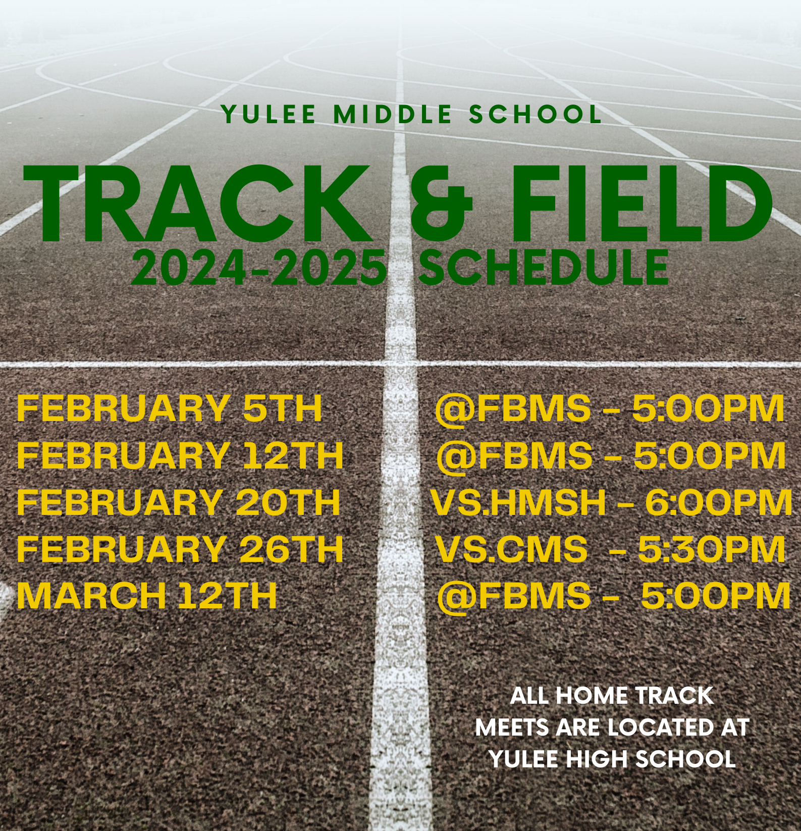 Track Schedule
